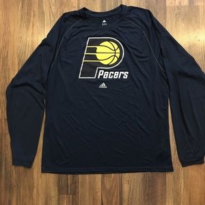 Navy pacers adidas long sleeve tee